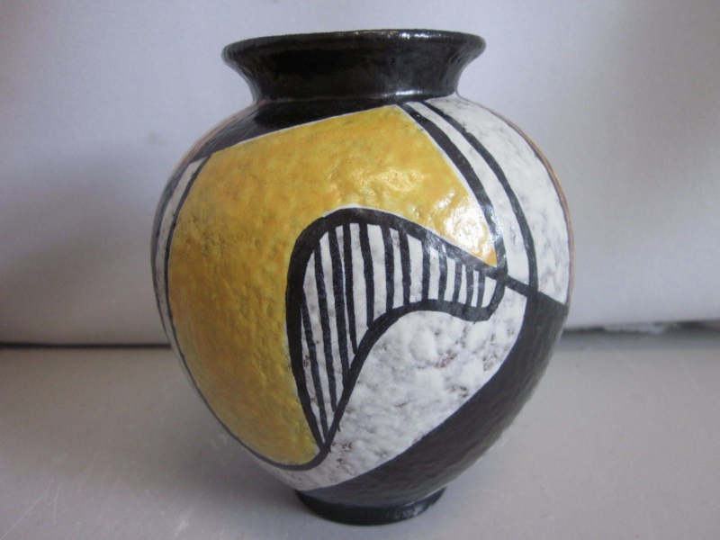 German Art Pottery Vase Ruscha Milano Wörsdörfer 50s 60s Mid Century